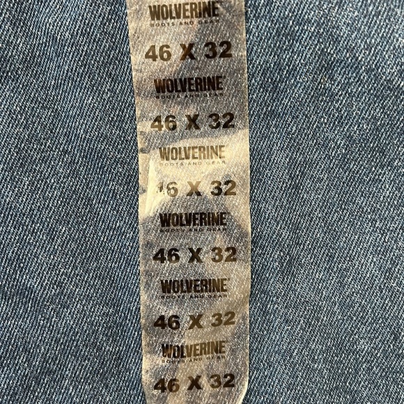 Wolverine Steelhead 5 pocket jean NWT 100% rigid cotton in dark wash size 46 - Picture 7 of 12